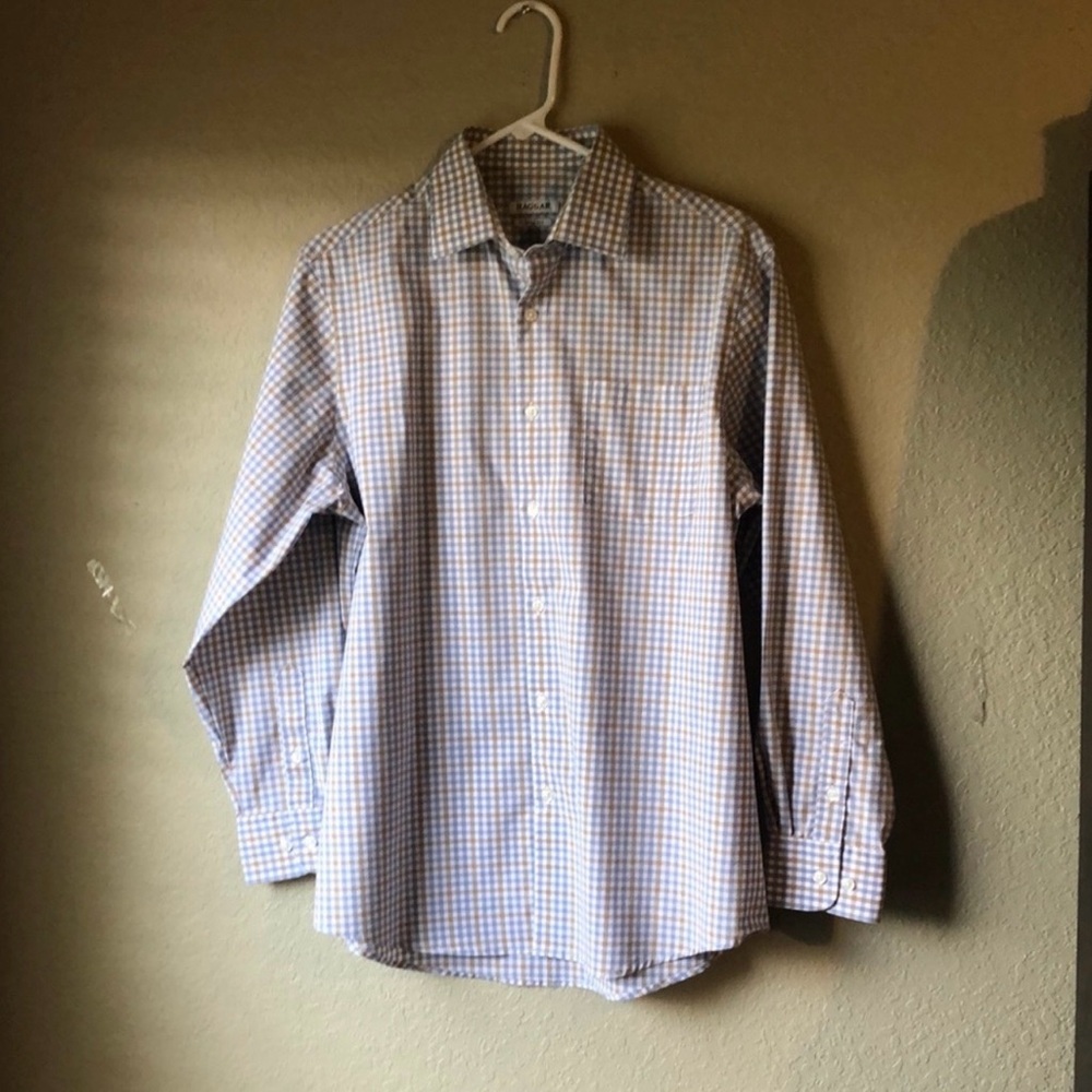 Haggar Shirt Men’s Long Sleeve Classic Fit Button Down Shirt Sz 15-15 1/2, 32/33
